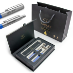 Parker Jotter Originals kalėdinis rinkinys Mėlynas plunksnakotis su graviravimu