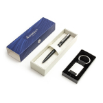 Waterman Allure Black Matte Tu&scaron;inukas su raktų žiedu ir graviravimu