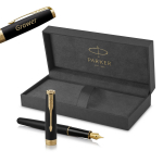 Parker Sonnet Matte Black GT (F) Plunksnakotis su graviravimu