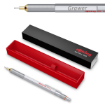 Rotring 800 0,7 Silver Automatinis pie&scaron;tukas su graviravimu