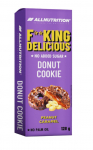 Fitking Delicious Donut Cookie Peanut Caramel &ndash; baltyminis žemės rie&scaron;utų ir karamelės spurginis sausainis | AllNutrition (70 g)