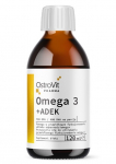 &ldquo;Omega 3 +ADEK&rdquo; Omega 3 Žuvų Taukai+D, K, E, A Vitaminai &lsquo;Ostrovit Pharma&rsquo; (120ml/60porc)