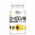 "Omega 3" 3000mg Žuvų Taukų Kapsulės &lsquo;Genius Nutrition&rsquo; (90kaps/30porc)