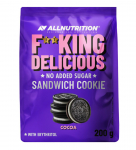 Fitking Sandwich Cookie Cocoa &ndash; kakaviniai sausainiai be pridėtinio cukraus | AllNutrition (200 g)