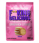 Fitking Delicious Sandwich Cookie &ndash; grietinėlės skonio sausainiai be pridėtinio cukraus | AllNutrition (200g)