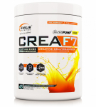 "CREAF7" Profesionalus 6 rū&scaron;ių Kreatino/Pump Mi&scaron;inys 'Genius Nutrition' (405g/45porc) - green-apple