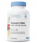 Vitamin C 1000 with rutin & rose hip &ndash; Vitaminas C su rutinu ir er&scaron;kėtuogėmis 1000mg | OSAVI | 120 kaps.