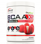 "BCAA X5" 7000mg BCAA Amino Rūg&scaron;tys 'Genius Nutrition' (360g/30porc) - green-apple