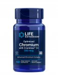 "Chromium 500&micro;g" Chromas su Crominex&reg; 3+ 'Life Extension' (60kaps/60porc)