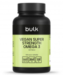Vegan Super Strength Omega 3 &ndash; stiprios koncentracijos dumblių aliejus | Bulk (60 kapsulių)