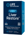 "Liver Restore&trade; FLORASSIST&reg;" Probiotikų ir Prebiotikų Mi&scaron;inys Sveikai Kepenų Funkcijai 'Life Extension' (60kaps/30porc)