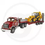 Bruder sunkvežimis MACK Granite su krautuvu JCB 4CX