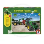 Dėlionė Schmidt John Deere Puzzle with SIKU tractor
