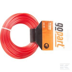 Trimerio valas &Oslash;2,4 mm 15 m kvadratinis raudonas GoPart