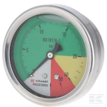Manometras &Oslash;63 mm 0-20-40-60, 1/4" BSP, galinė jungtis MA632060BE