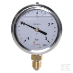 Manometras &Oslash;63 -1&ndash;+3 bar 1/4" apatinis pajungimas MAV630130L04SSGF