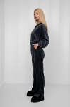 &ldquo;Lounge&rdquo; Grey velour pants - L