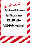 2024 Atsisveikinimo lai&scaron;kas nuo KELIU elfų VIENAM vaikui