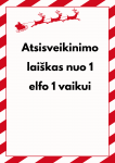 Atsisveikinimo lai&scaron;kas nuo VIENO elfo KELIEMS vaikams 2024