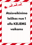 Atsisveikinimo lai&scaron;kas nuo VIENO elfo KELIEMS vaikams 2024