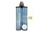 GoPoxy Epoxy 02 - Light Ivory dvikomponentis plytelių tarpų glaistas 400 ml kartridžas