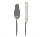 LADELLE įrankių tortuo pjaustyti rinkinys "Hammered", 2 vnt., 15,2 cm