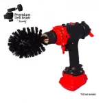 IKRA Profesionalus valymo &scaron;epetys Premium Drill Brush - ypač kietas, juodas, Original