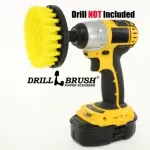 DRILL BRUSH Yellow mink&scaron;tas &scaron;epetys suktukams ir gręžtuvams, 10 cm