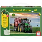 John Deere Puzzle with SIKU tractor &ndash; dėlionė Schmidt