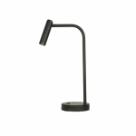 2,5W LED stalo &scaron;viestuvas, matinės juodos sp., 3000K, 23036