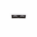 6W LED įleidžiamas &scaron;viestuvas LIKA, baltas korpusas/juodas reflektorius, 2700K, 341729
