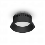 25W LED įleidžiamas &scaron;viestuvas TECH, juodas, 3000/4000K, IP65, E3987170N