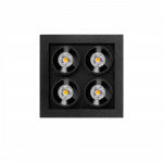 5,6W LED įleidžiamas &scaron;viestuvas BLACK FOSTER MICRO, juodas, 3000K