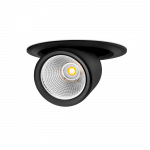 12W LED įleidžiamas &scaron;viestuvas HIDDEN 350mA, 3000K (&scaron;iltai balta), juodas