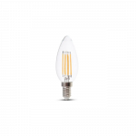 4W LED filamentinė lemputė, E14, žvakės formos, 6500K