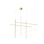 180W LED pakabinamas &scaron;viestuvas COORDINATES MODULE S, &scaron;ampano sp., 2700K, dimeriuojamas