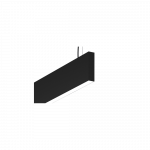 157W LED pakabinamas linijinis &scaron;viestuvas PROFILITE 35, juodas, 3000K, 3081mm