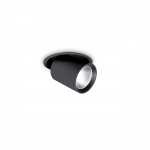 20W LED įleidžiamo montavimo &scaron;viestuvas NOVA, juodas, 4000K, 370187