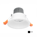 9,8W įleidžiamas &scaron;viestuvas BERYL NEW LED O-1, juodas, 3000K, IP44, DALI