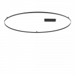 81W LED lubinis &scaron;viestuvas ORACLE SLIM, juodas, 3000K, 370316