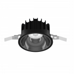 24W LED įleidžiamas &scaron;viestuvas ENTERO 150, juodas, 3000K, DALI