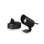 7W LED sieninis fasado &scaron;viestuvas KOALA, juodas, 3000K, IP65, 345666