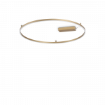 53W LED lubinis &scaron;viestuvas ORACLE SLIM, žalvario sp., 3000K, 370279