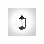 3W LED pastatomas lauko &scaron;viestuvas, juodas, 3000K, 67462/B/W