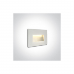 4W LED sieninis &scaron;viestuvas, baltas, 3000K, 68076/W/W
