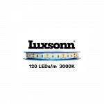 14,4 W/m LED juosta LUXSONN, SAMSUNG diodai 2835, DC24, IP67, 120 LED/m, 3000K