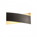 17W LED sieninis &scaron;viestuvas XAVIER, juodos/aukso sp., 3000K, 01-2381