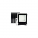 6W LED prožektorius su saulės baterija, pilkas, 6000K, su nuotolinio valdymo galimybe