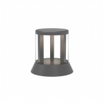 8W LED pastatomas lauko &scaron;viestuvas, grafito sp., 3000K, IP65, E337