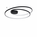 52W LED lubinis &scaron;viestuvas OZ, juodas, 3000K, 365053